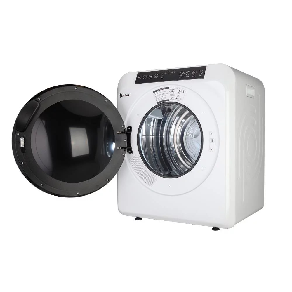 White 13lbs Capacity Stainless Steel Electric Clothes Dryer N795491