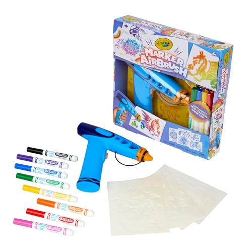 Battery-Powered Sprayer with 8 Washable Markers & 5 Stencils Craft Set P98563
