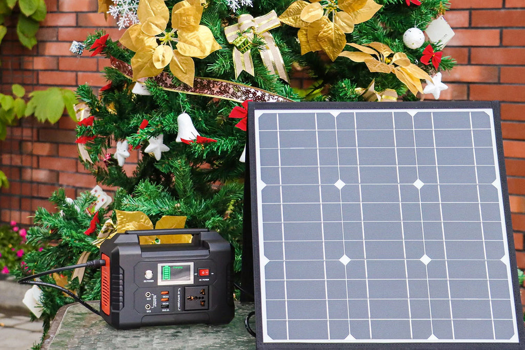 200W Portable Power Station with 50W Solar Panel J40709