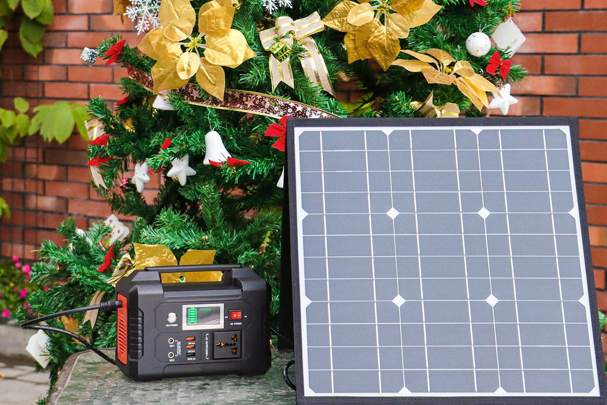 200W Portable Power Station with 50W Solar Panel J40709