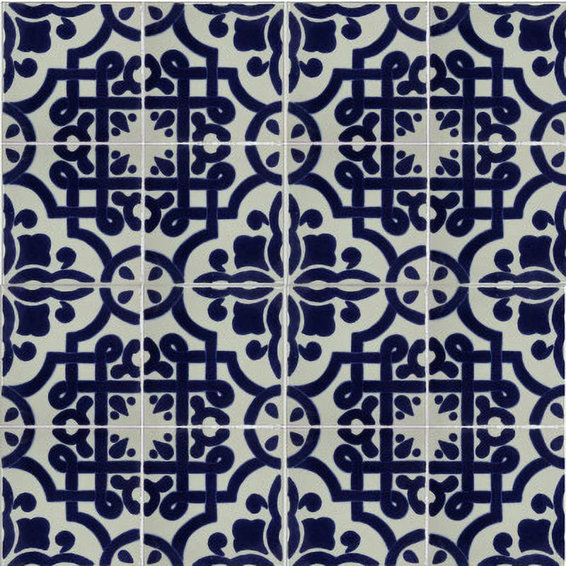 4.2x4.2 Talavera Mexican Tile Set of 9 pcs V34581