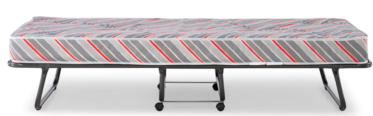 Folding Rollaway Guest Bed with Innerspring Mattress J4301