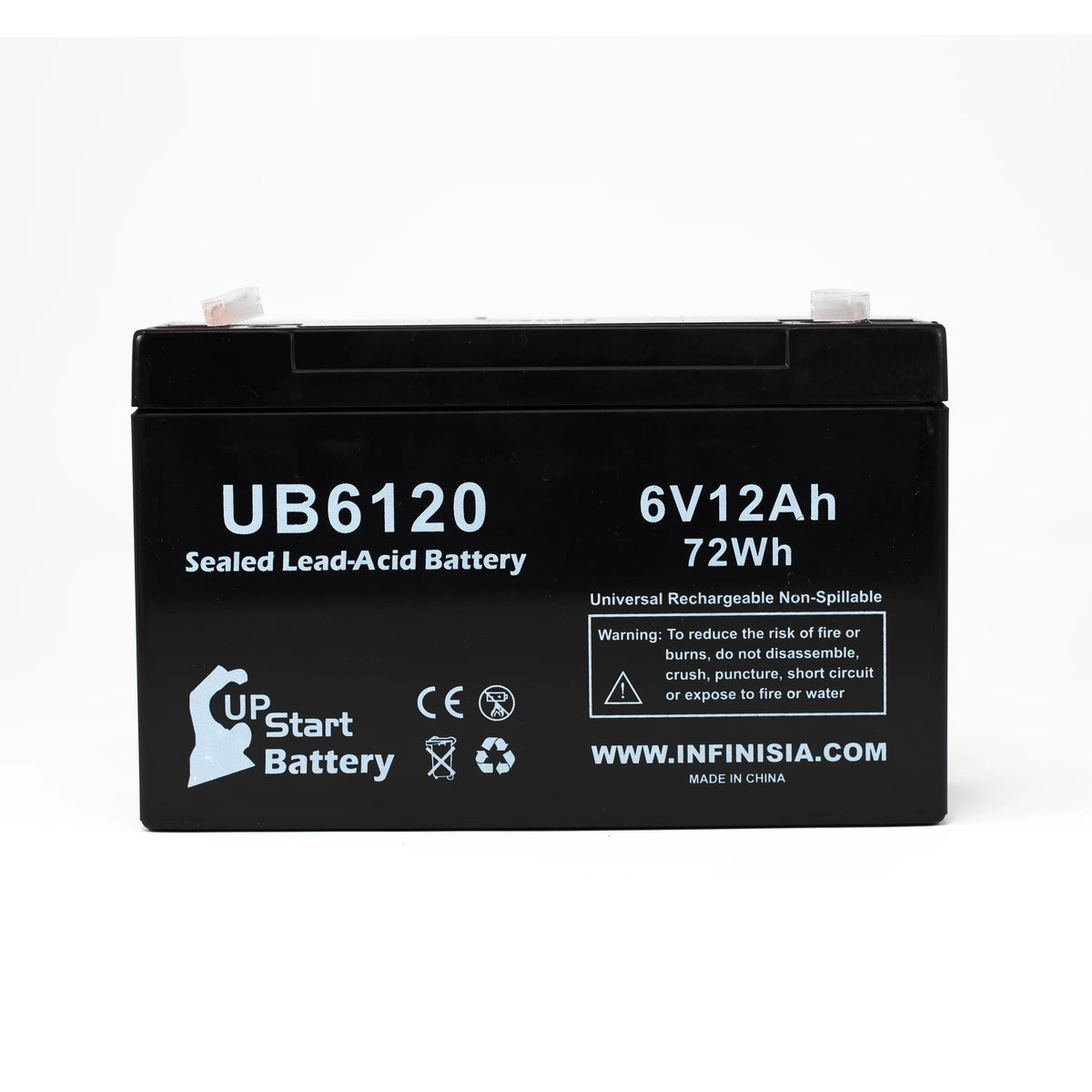4x Pack 6V 12Ah Sealed Lead Acid Battery R5255