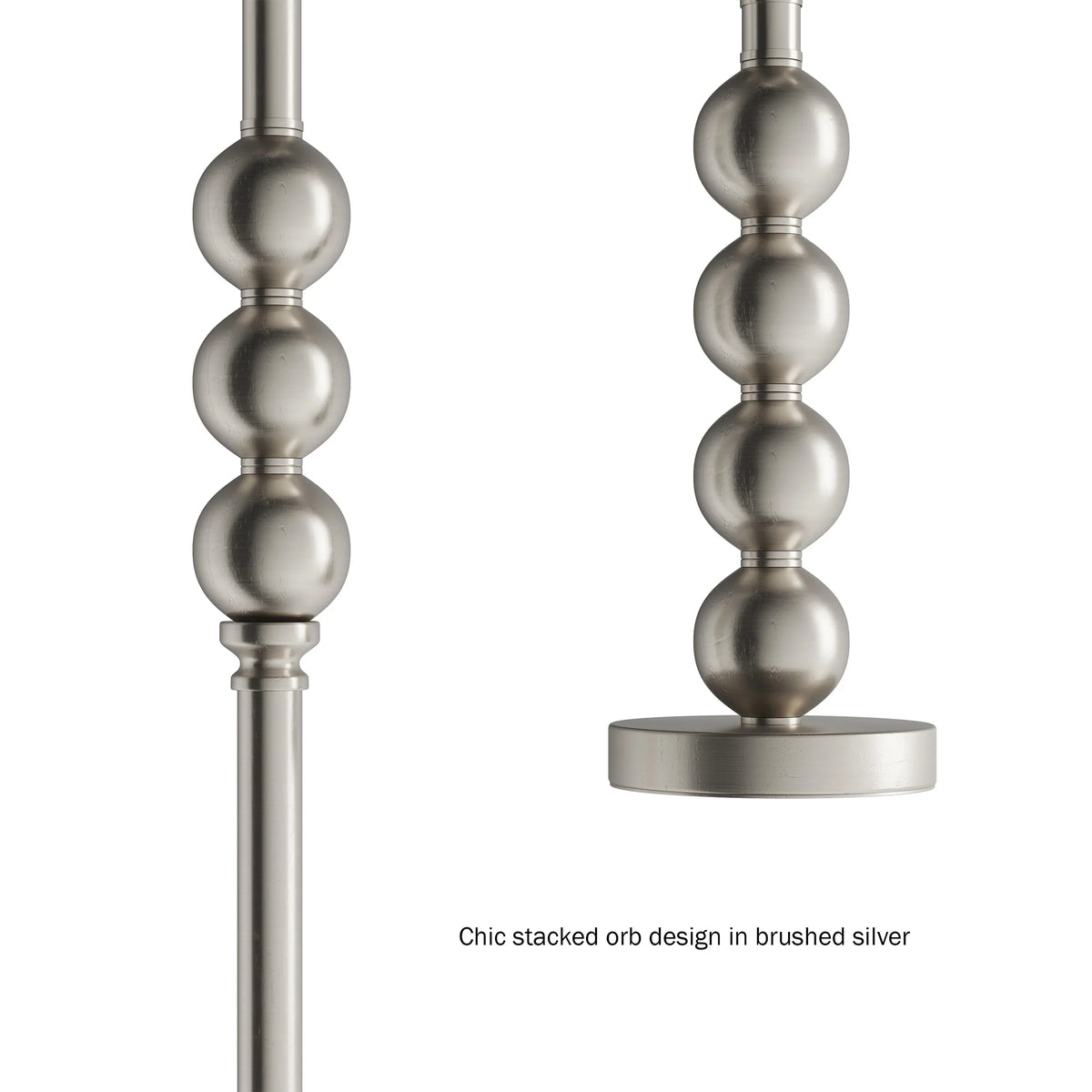 Table and Floor Lamps Set of 3 LED Bulbs Included Z7052
