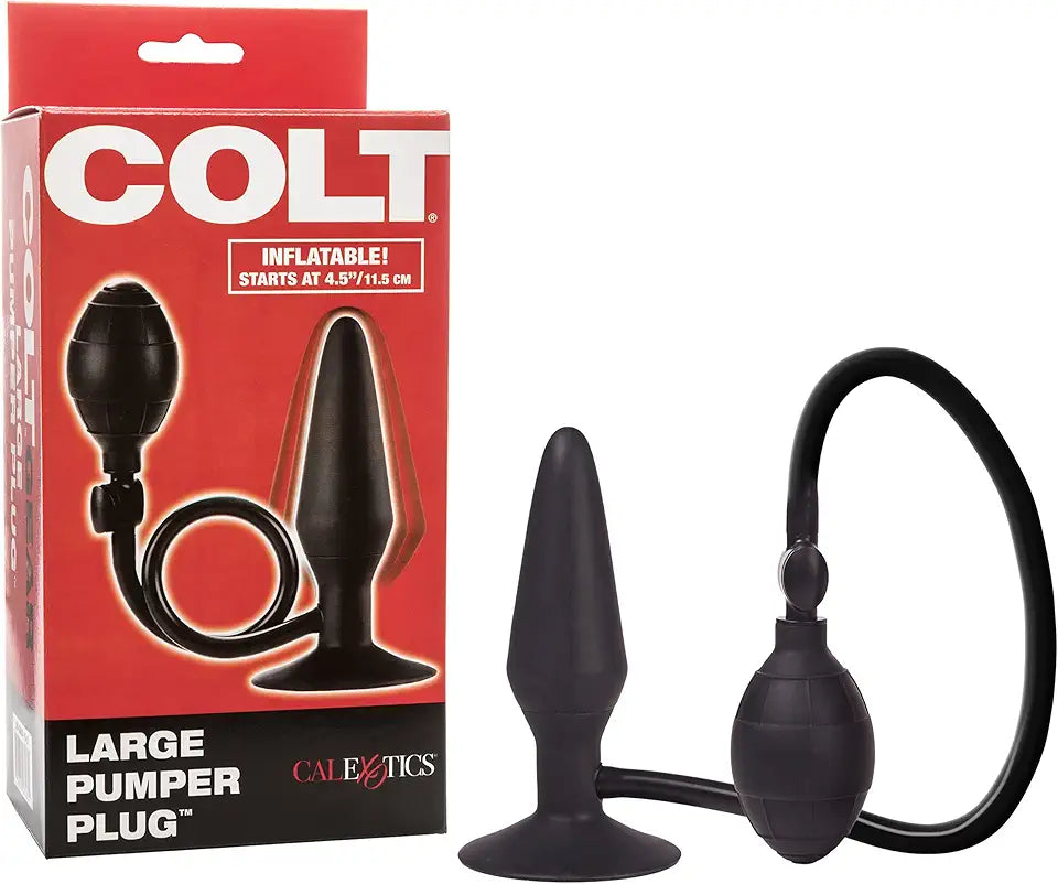 Black Silicone Inflatable Butt Plug J6842