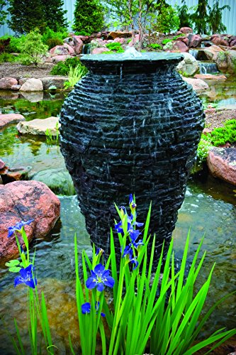 Medium Stacked Slate Urn Water Fountain Kit U922971