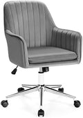 Blue Velvet Tufted Swivel Desk Chair C27675