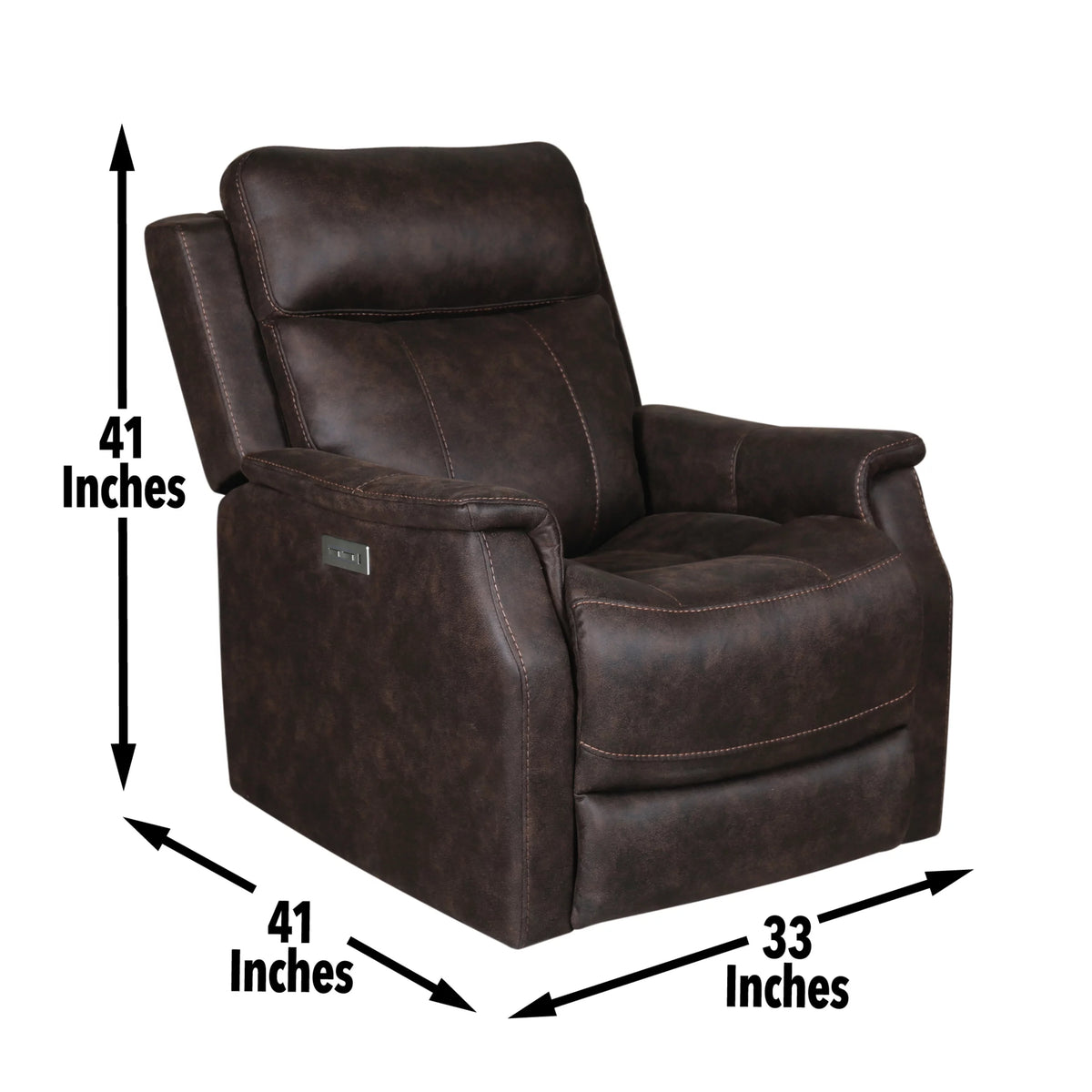 Dual-Power Recliner with USB Charging C85190