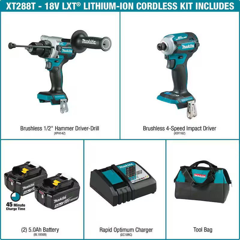 18V Lithium-Ion Brushless Cordless Combo Kit 5.0 Ah 2-Piece F3526