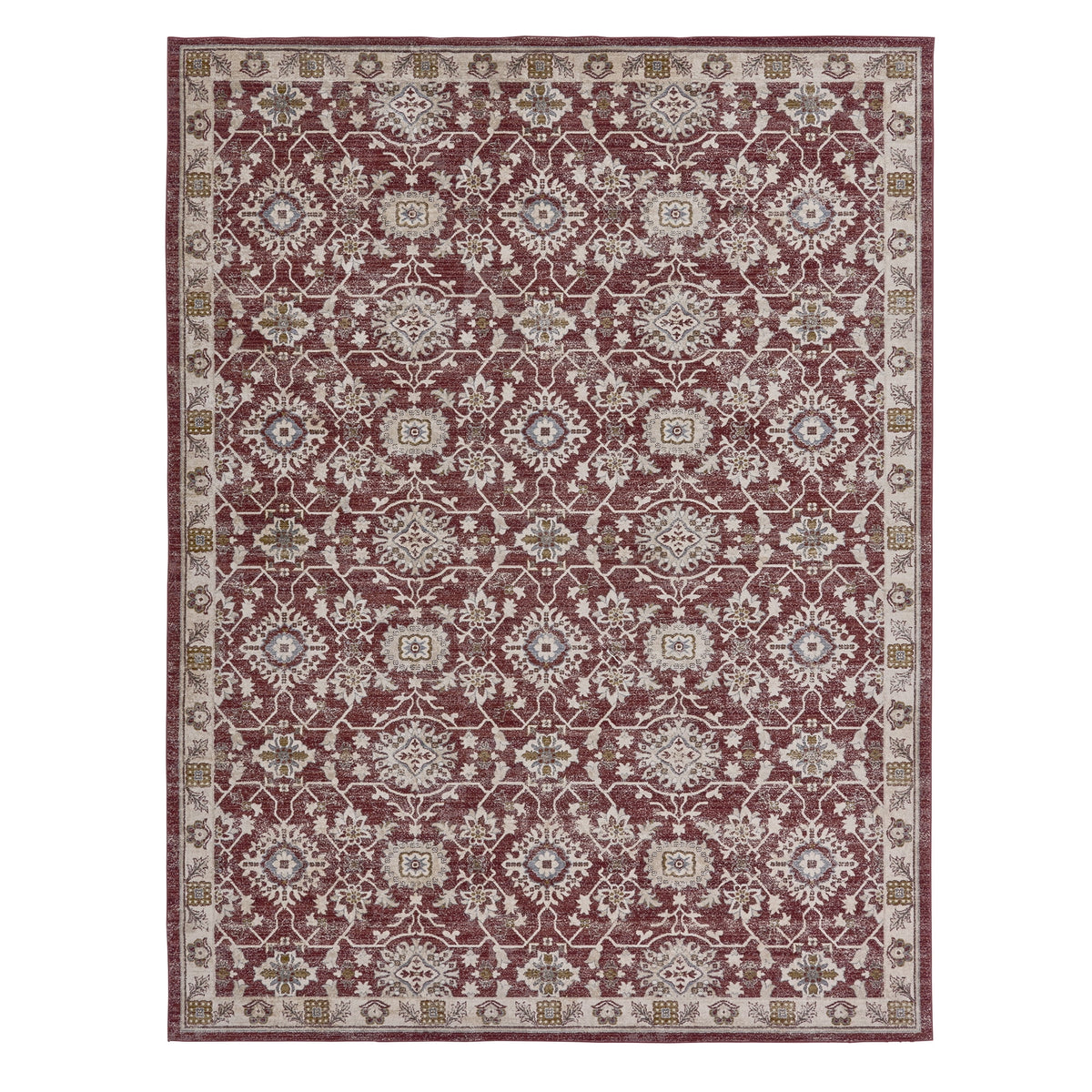 Terra Cotta Traditional Area Rug 9x12 P12262