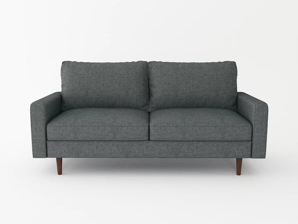 Linen Modern Sectional Sofa Sleeper Dark Gray A79295