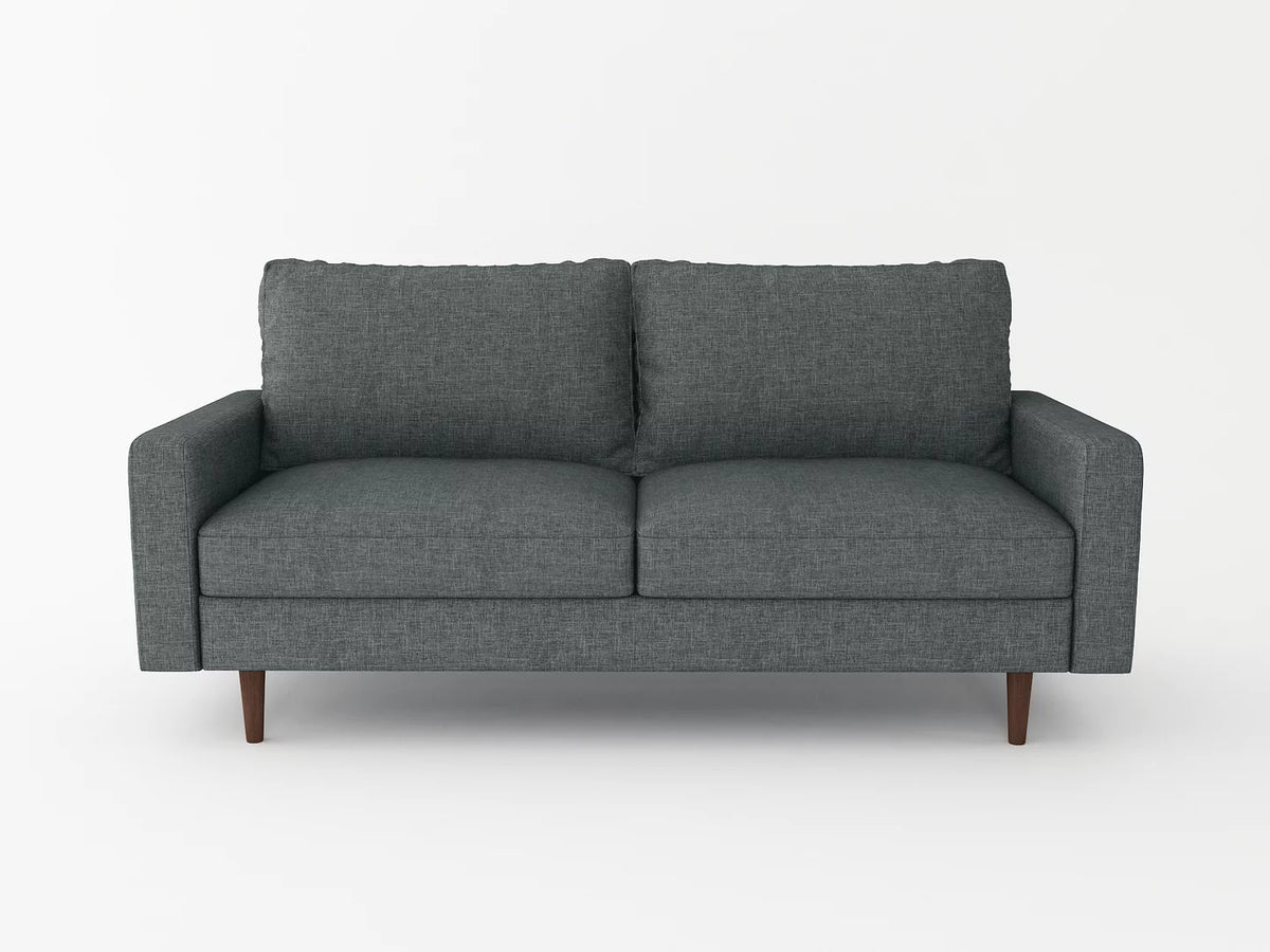Linen Modern Sectional Sofa Sleeper Dark Gray A79295