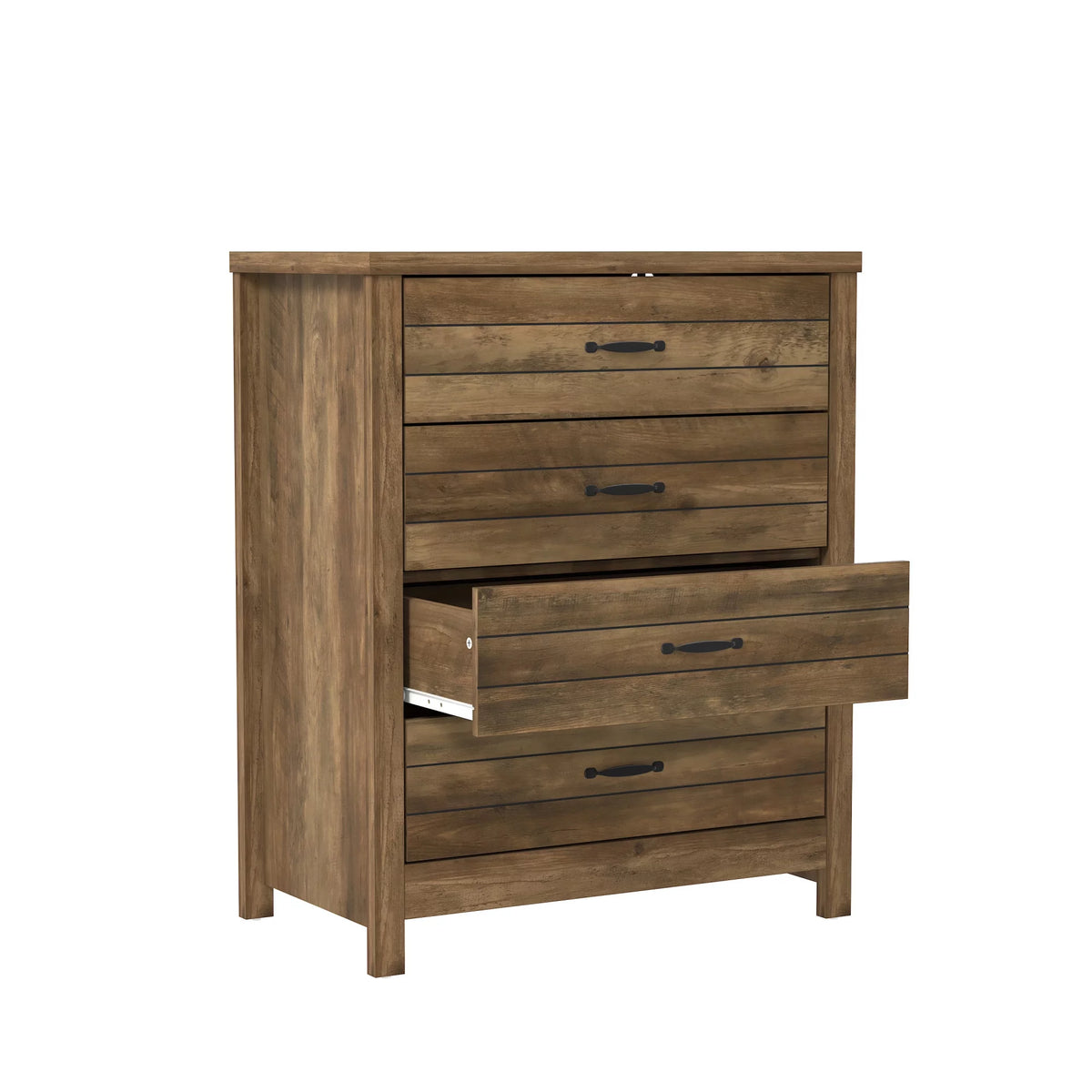 Gray & Oak 4-Drawer Dresser Z13309
