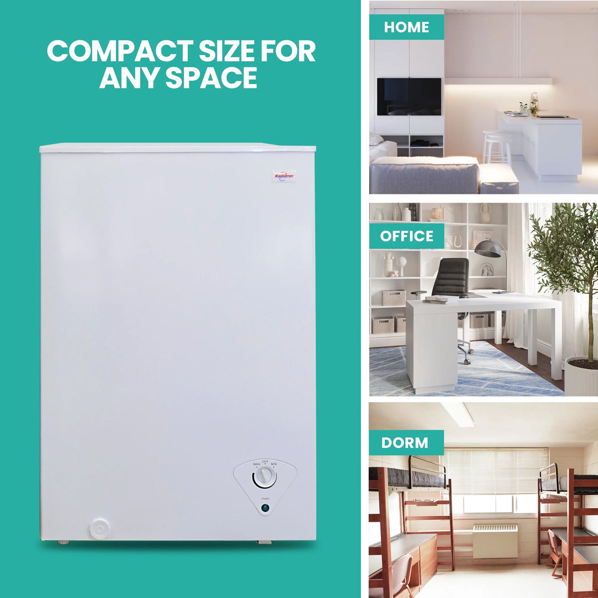 3.5 cu ft White Manual Defrost Chest Freezer G2399