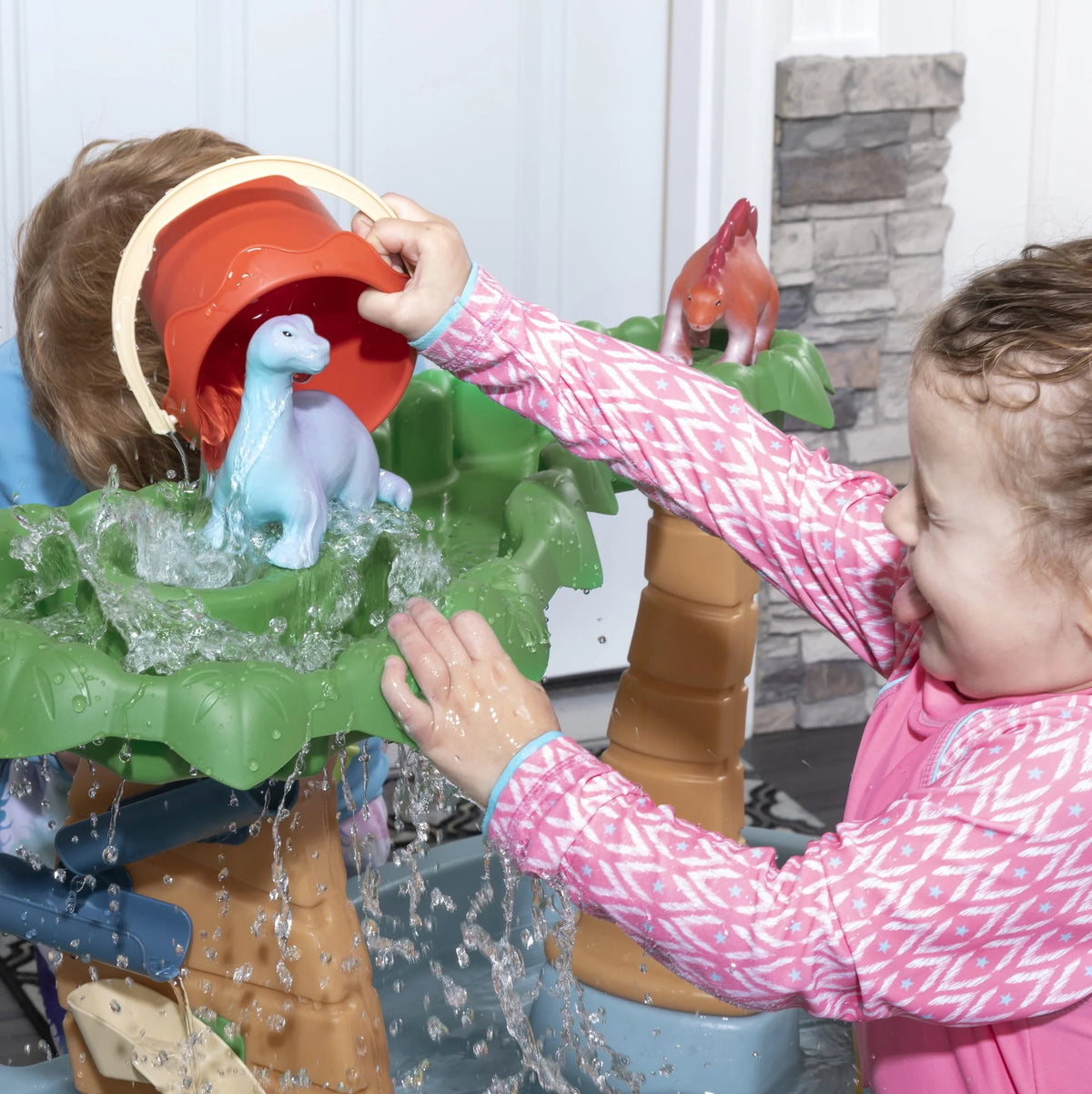 Gray Plastic Water Table with 13-piece Playset F8832