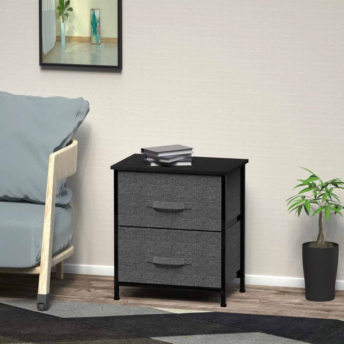 2 Drawer Fabric Dresser S560983