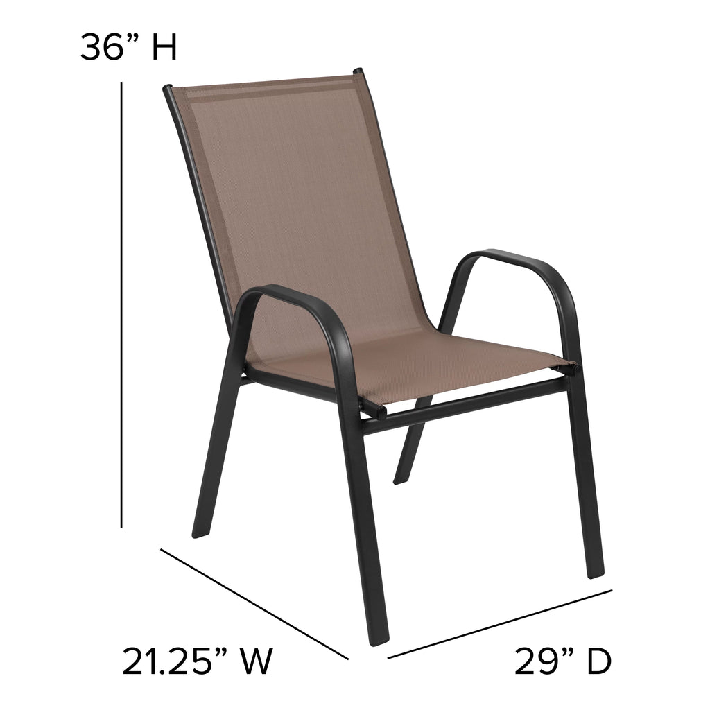 7 Piece Outdoor Patio Dining Set with Umbrella Hole F353390