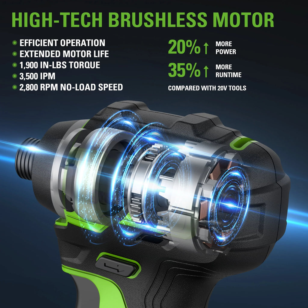24V Brushless Drill Driver Combo Kit with Two 2Ah Batteries & Charger M97868
