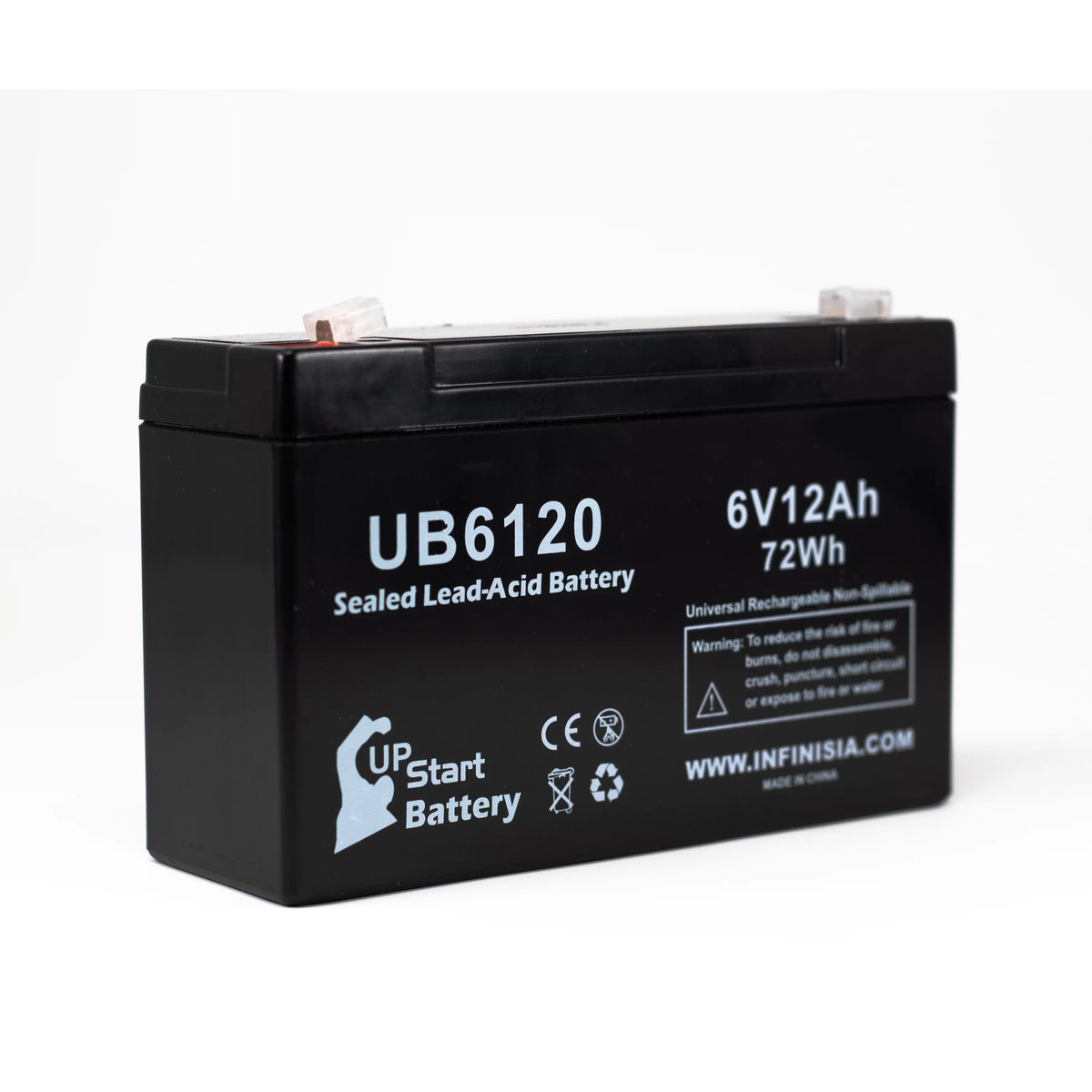4x Pack 6V 12Ah Sealed Lead Acid Battery R5255