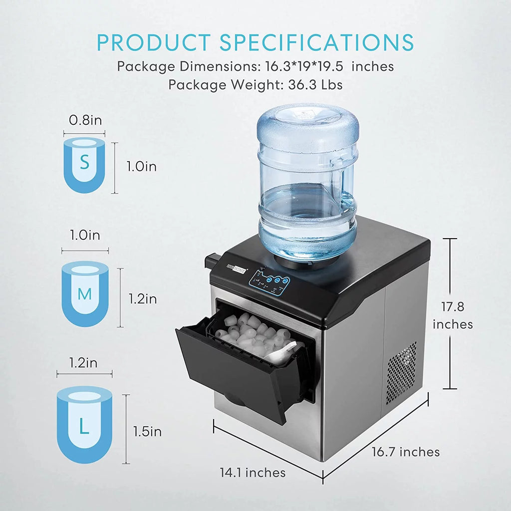 Electric 2 in 1 Countertop Ice Maker with Water Dispenser R54985