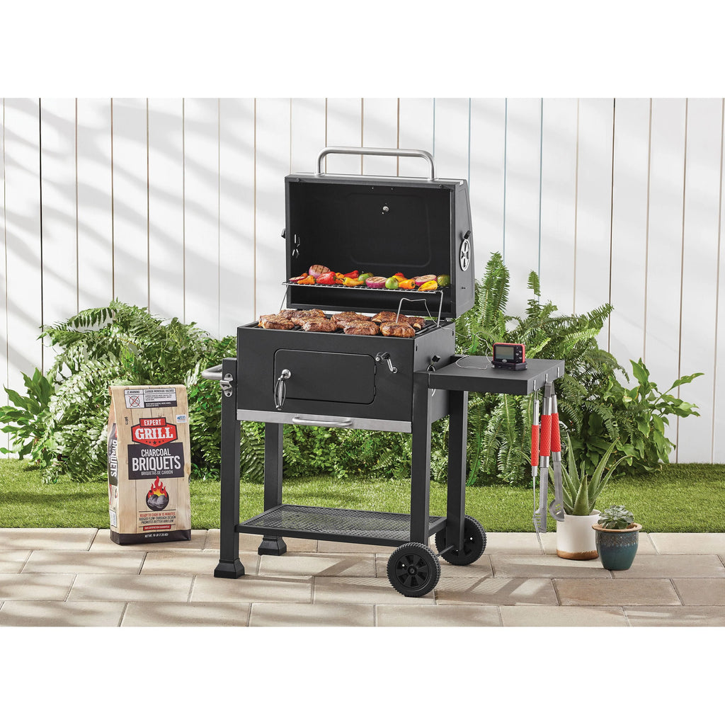 Heavy Duty 24-inch Charcoal Grill, Black I20075