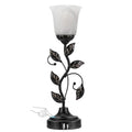Touch Table Lamp with USB Charging Ports 3 Way Dimmable Amber Glass Lampshade P598