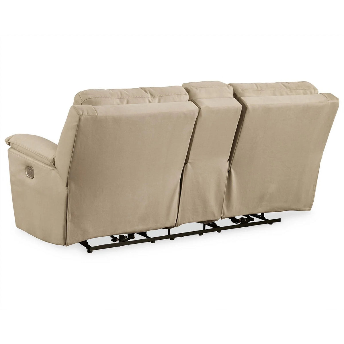 Latte Faux Leather Power Reclining Loveseat C3851