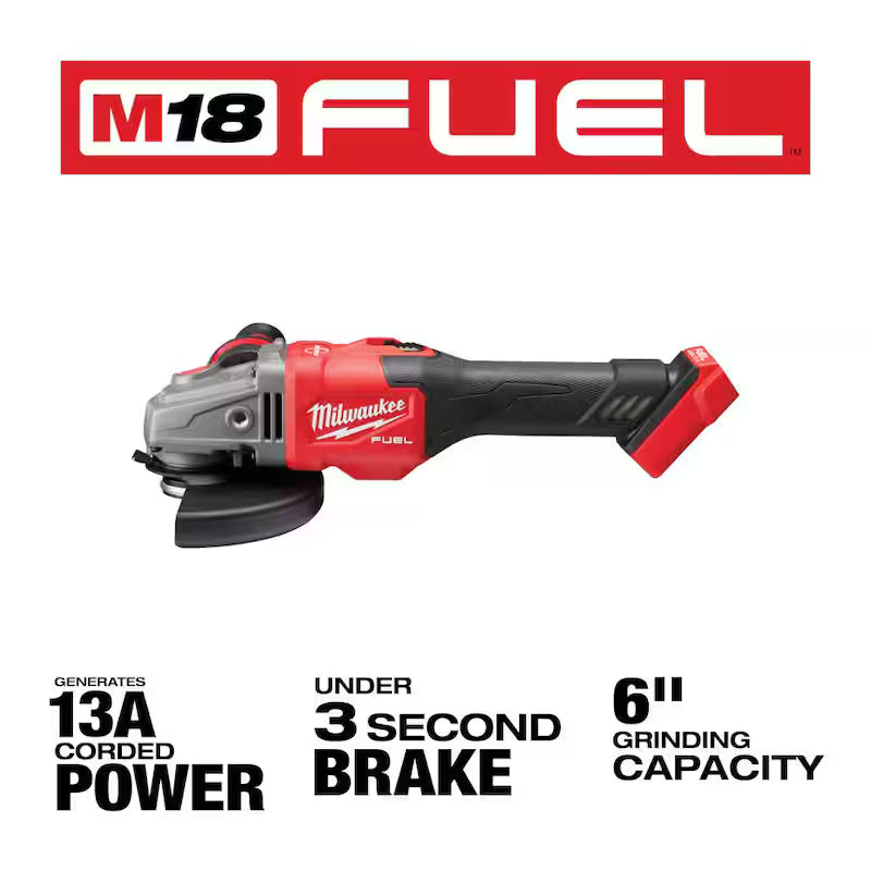 18V Lithium-Ion Brushless Cordless 4-1/2 in./6 in. Grinder L40595