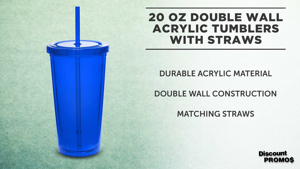 20 oz Set of 10 BPA Free Acrylic Tumblers C280193