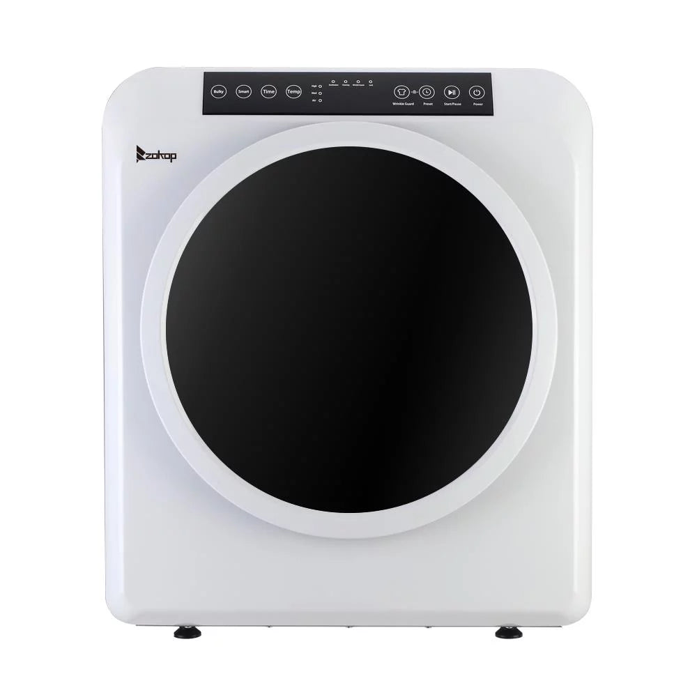 White 13lbs Capacity Stainless Steel Electric Clothes Dryer N795491