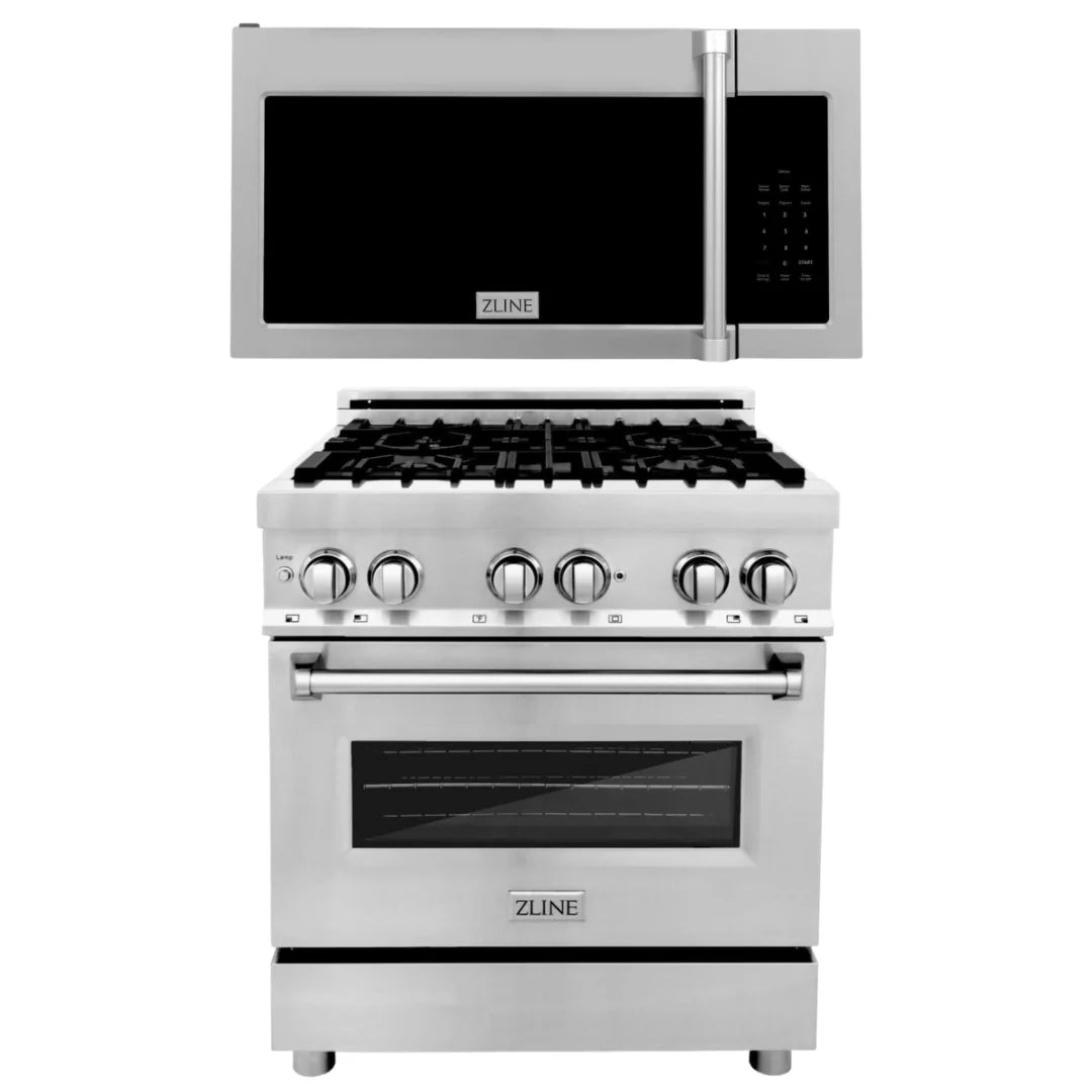 30 In. Dual Fuel Range and Over-the-Range Microwave M596
