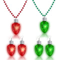 Light-up Bulb Earrings and Bulb Necklaces E389
