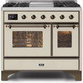 Antique White Dual Fuel Propane Gas Range S482443