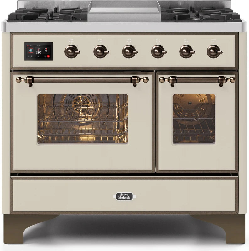 Antique White Dual Fuel Propane Gas Range S482443