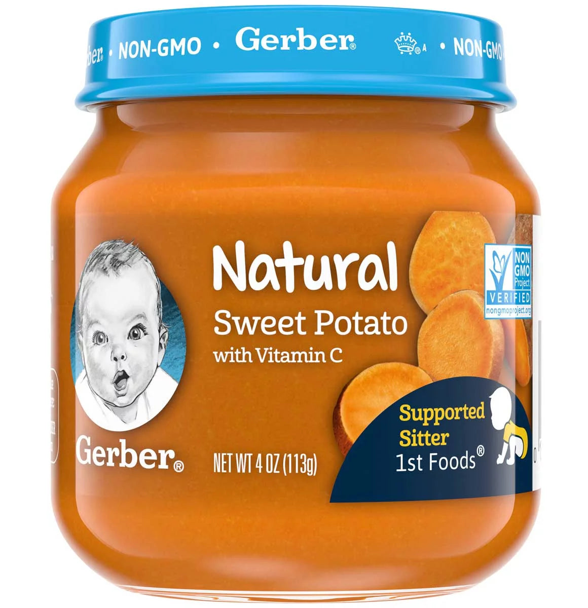 Sweet Potato Baby Food 4 oz Jar 10 Pack V51093