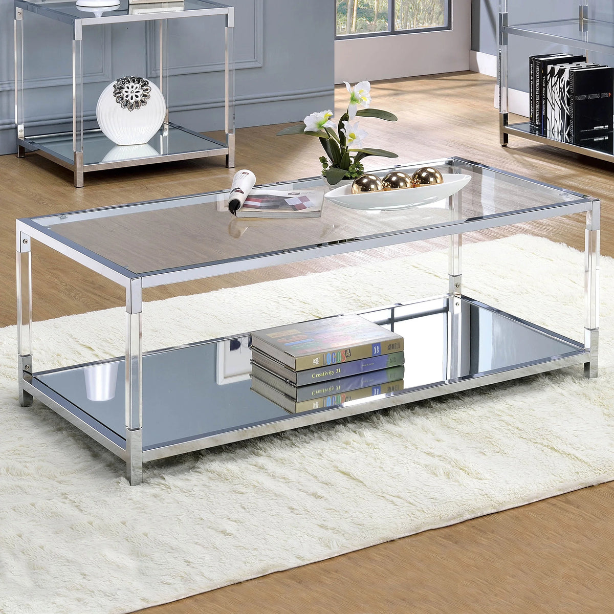 Glass Top Coffee Table Q976