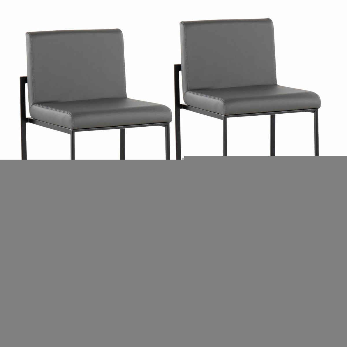 Faux Leather Barstool Set of 2 L5252