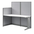 Engineered Wood Straight Cubicle Desk in Pure White S1594