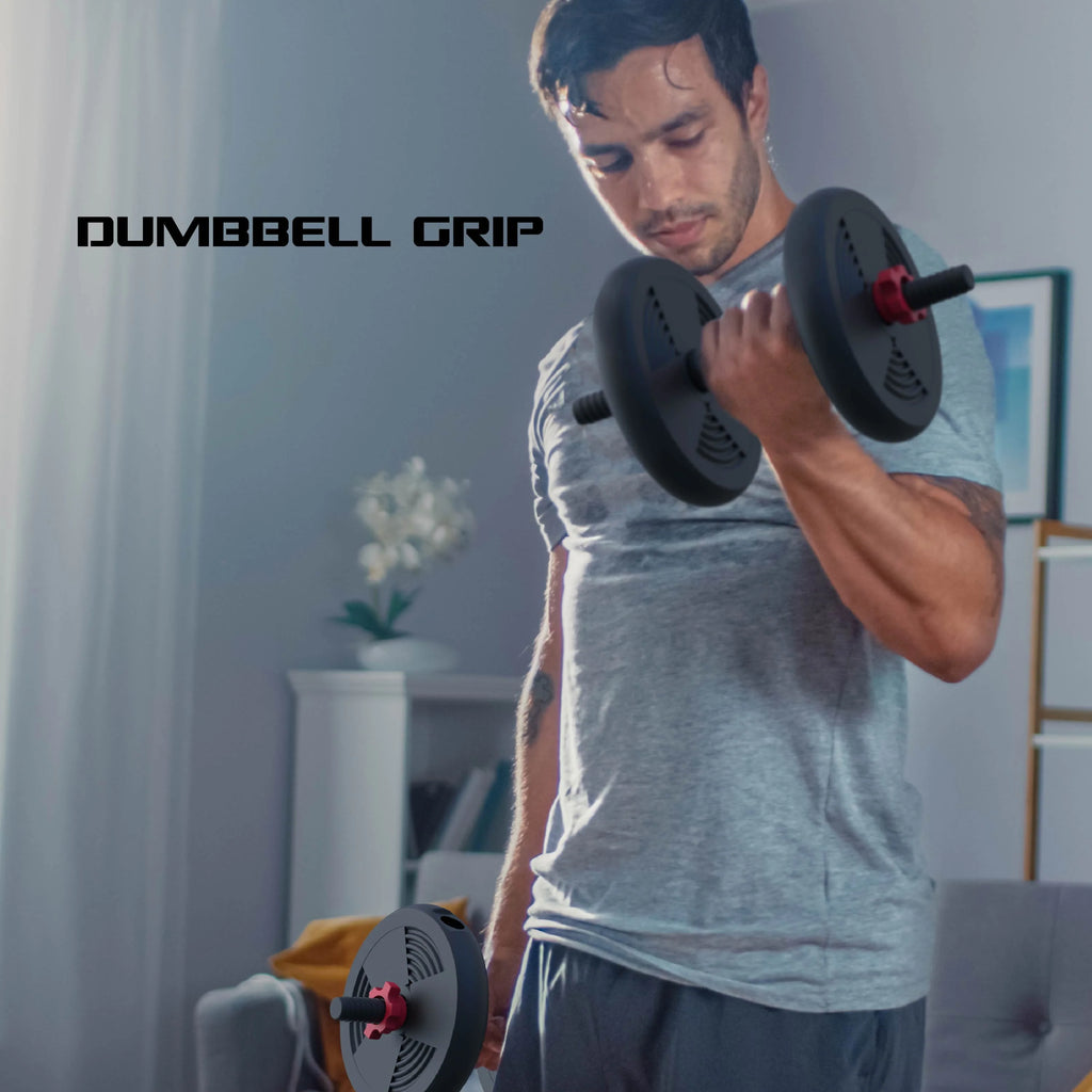 60 lbs Adjustable Dumbbell, Barbell, and Kettlebell Weight Set D1916