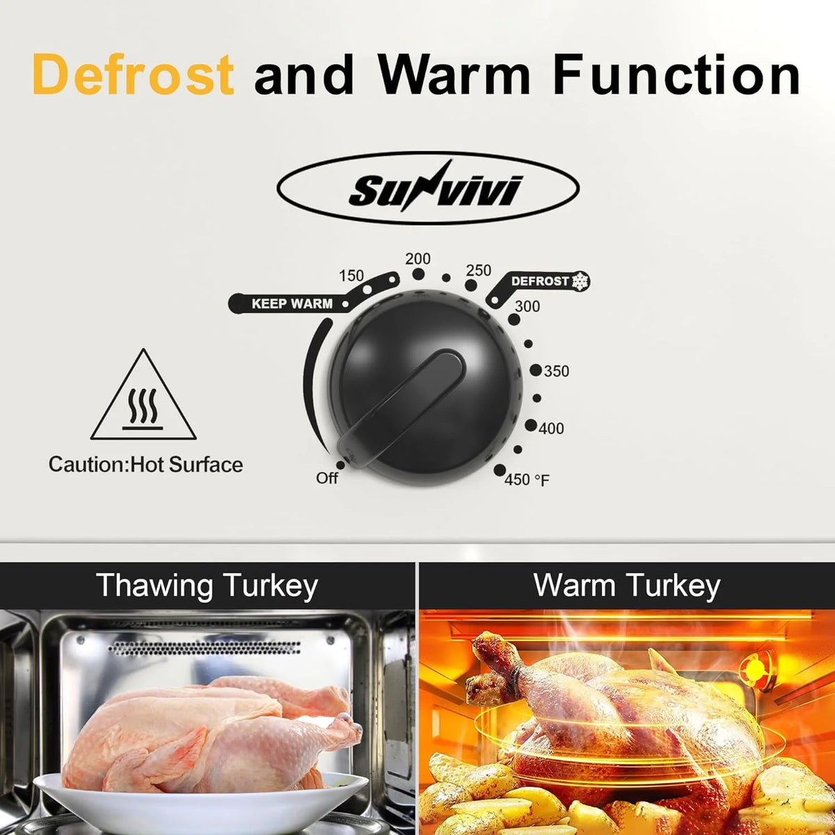 24 Quart Electric Roaster Oven with Glass Lid A60268