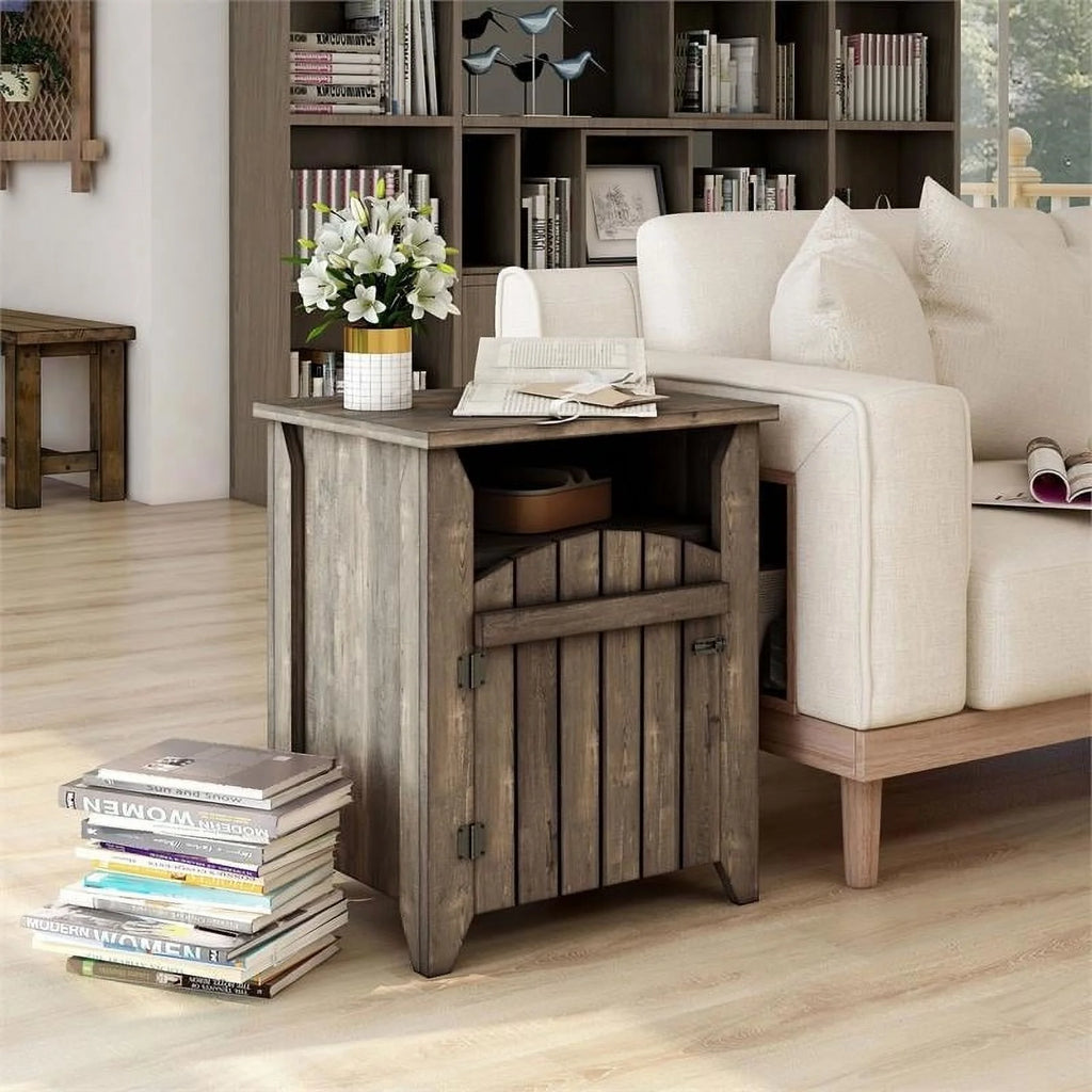 Oak Wood Storage Coffee Table and End Table Set O307