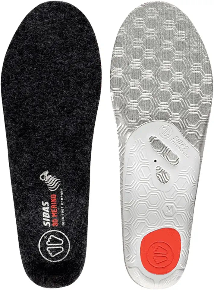 Merino Insulated Skiing Insoles with EVA Heel Pad N986482