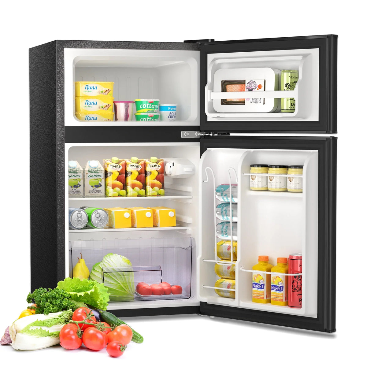 Two Door Mini Fridge 3.1Cu.ft Green U920