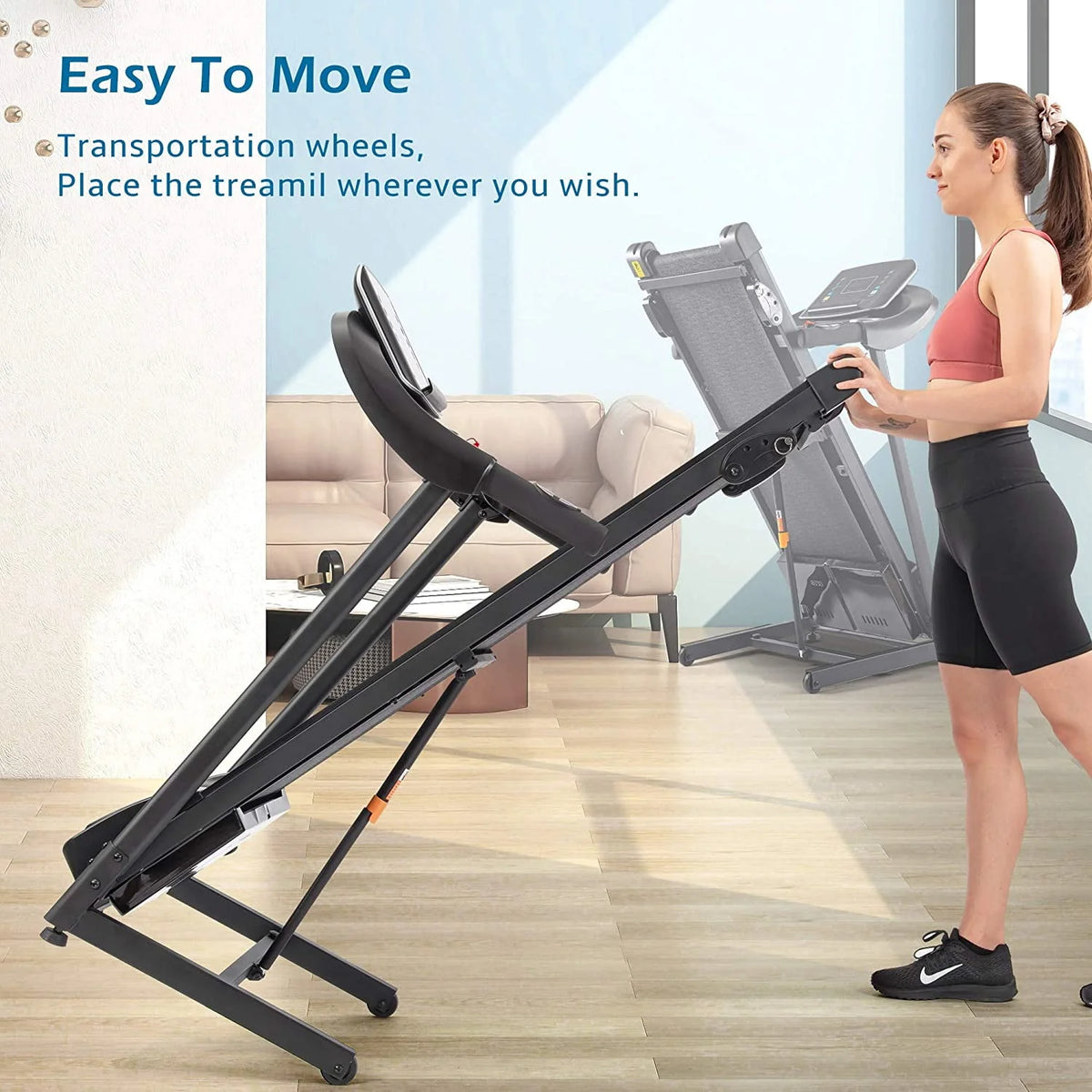 Folding 2.5HP Electric Treadmill with Incline N153255