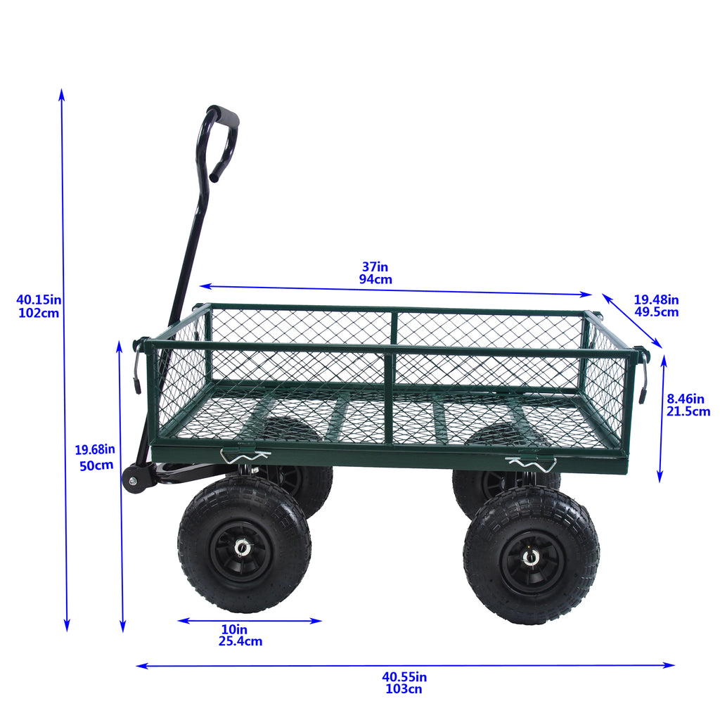 Heavy-Duty Wagon Cart Garden Cart 550lb Capacity Y31821