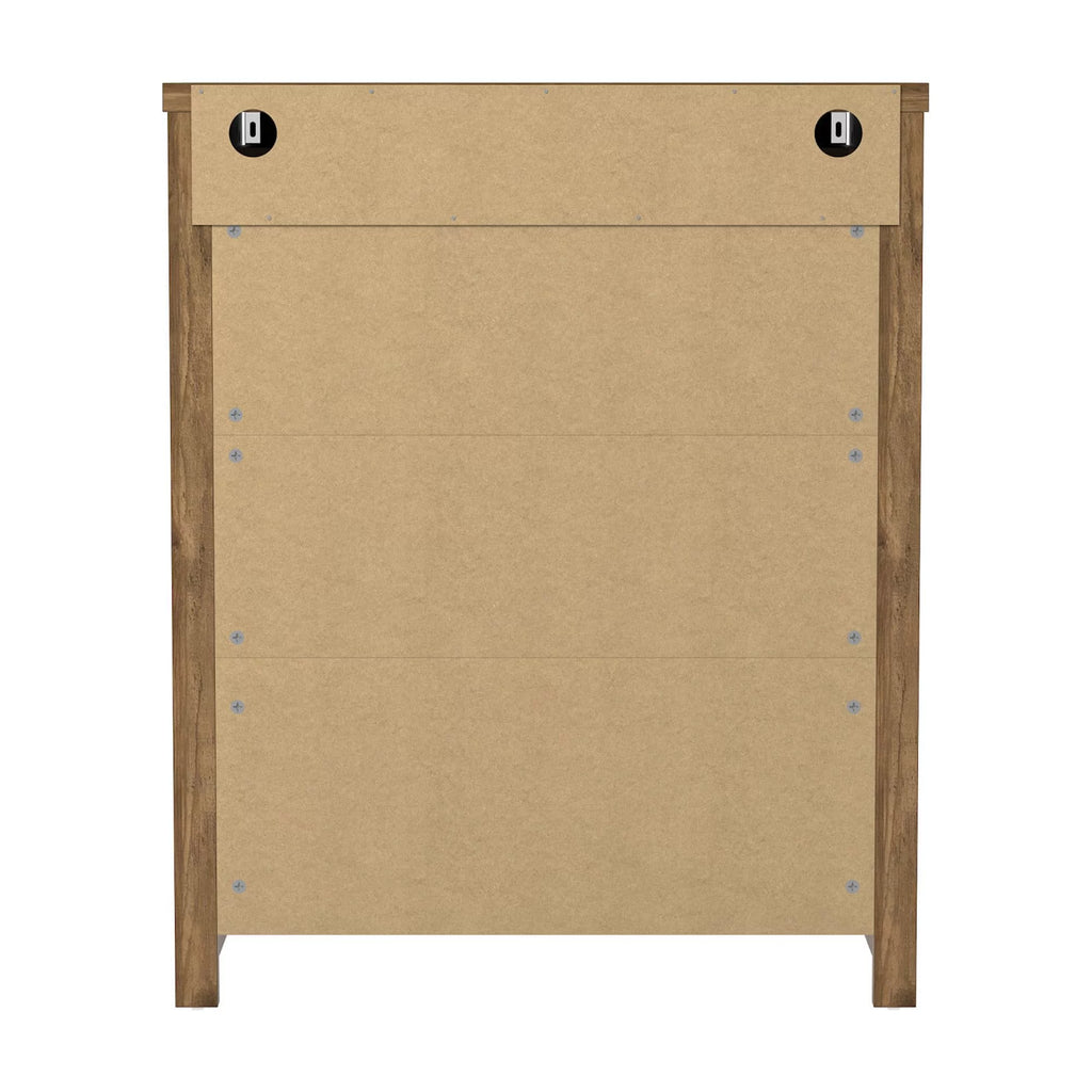 Gray & Oak 4-Drawer Dresser Z13309