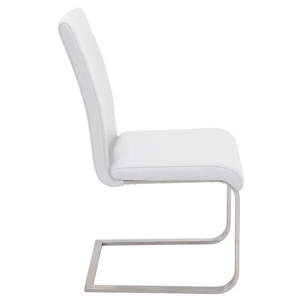 Set Of 2 White Dining Chair E793