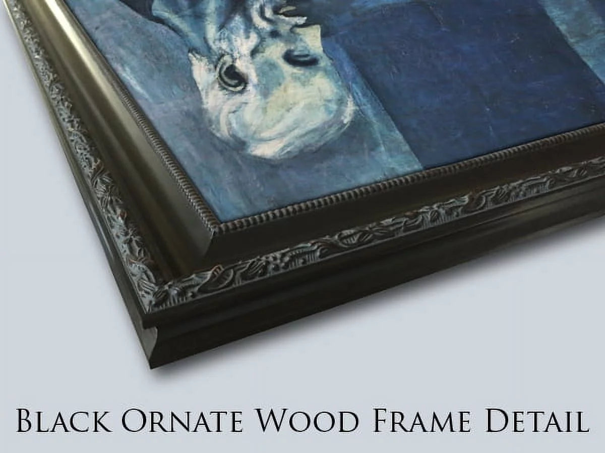 Black Ornate Framed Art Print D254