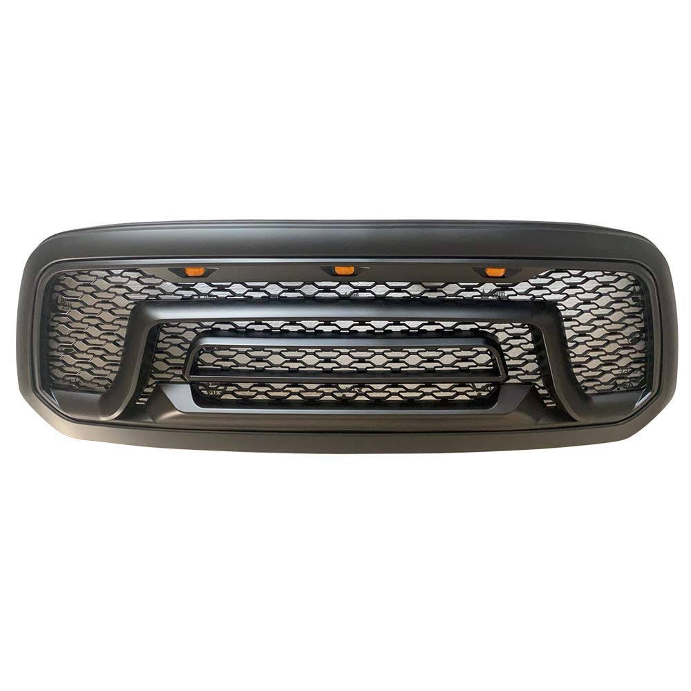 Gloss Black Matte Black Front Bumper Hood Mesh Grille G782673