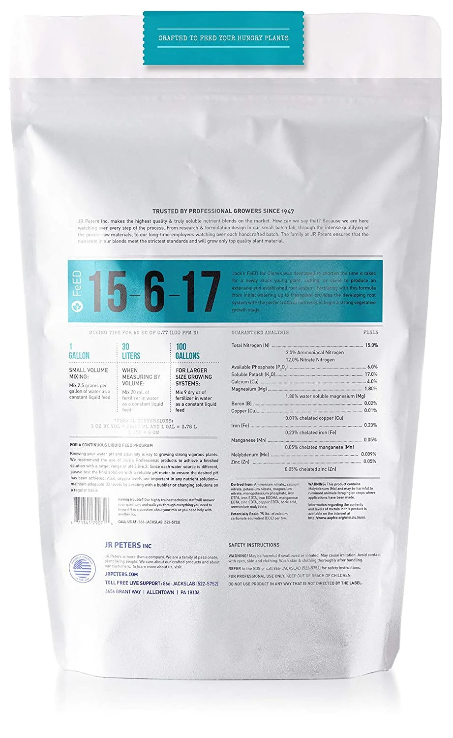 15-6-17 Nutrients 2.2lbs X4423